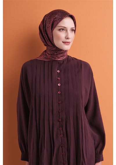 Armine İpek Eşarp 2027 Kış - 9631-33 Koyu Bordo Sura