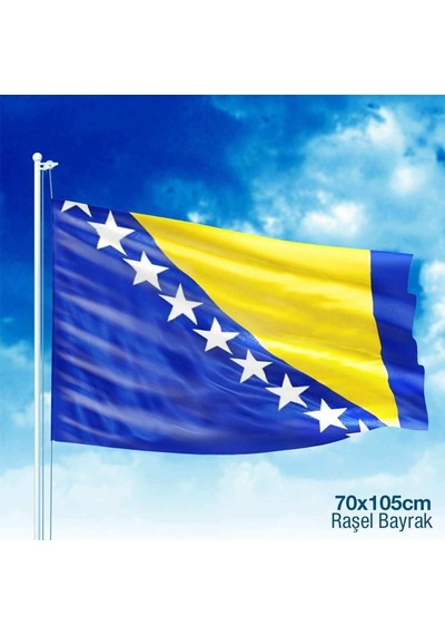 Bosna İ Hercegovina -bosna Hersek Bayrağı Sancak -bayrak -70x105 Cm 1