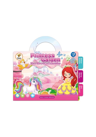 Lino Tekrar Kullanılabilen Sticker - Princess Garden