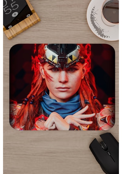Horizon Zero Kaymaz Dikişli Kauçuk Oyuncu Mousepad V3 - 22x18 Gaming Mouse Pad Fare Altlığı