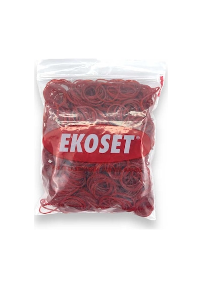 Ekoset 500 Adet Kırmızı Küçük Paket Lastiği 40 MM