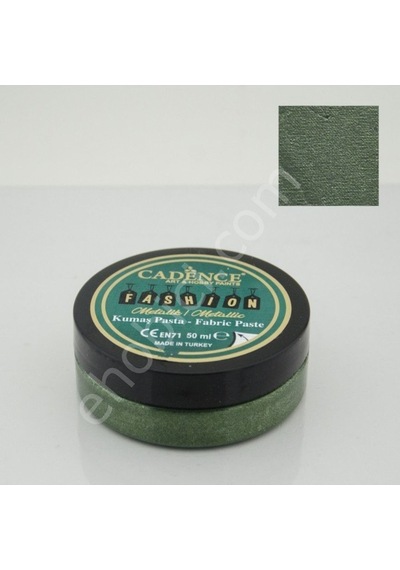Fmp-08 Yeşil - Cadence Metalik Fashion Kumaş Rölyef Pasta - Fabri