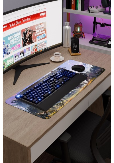 Horizon Zero Kaymaz Dikişli Kauçuk Oyuncu Mousepad V1 - 70x30 Xl Gaming Mouse Pad Fare Altlığı