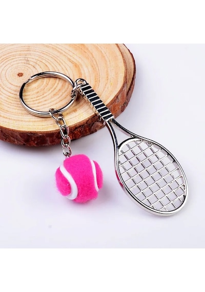Tenis Raketi Ve Topu Anahtarlık Rastgele Gönderim
