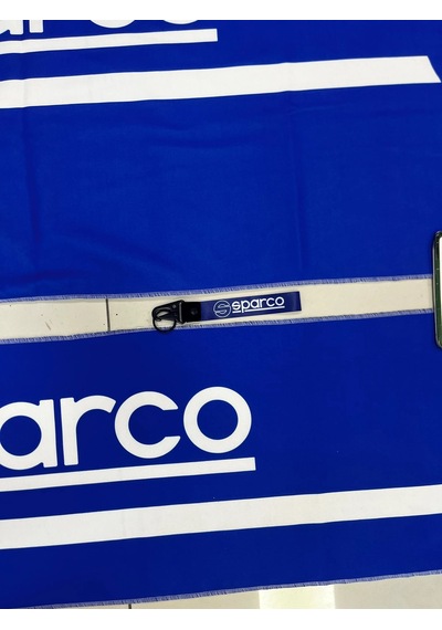 Mavi Sparco Torpido Ve Sırt Havlusu Seti 2 Adet Torpido 35x135 , Sırt 70 X 135 Anahtarlık Hediye