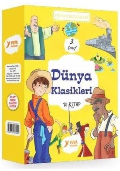 3.Sınıf Dünya Klasikleri 10 Kitap Set - Yuva