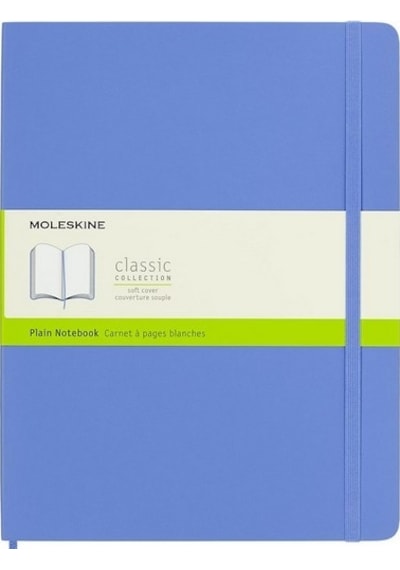 Moleskine Yumuşak Kapak Defter Ortanca Mavisi Çizgisiz - 19x25 - 0963 Çok Renkli