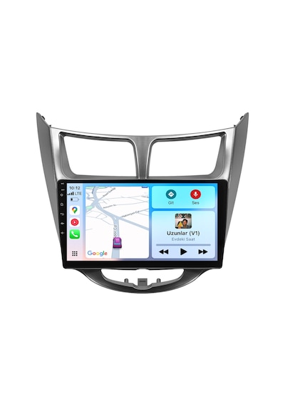 Hyundai Accent Blue Android Multimedya Sistemi 2011-2017 Crv-4260xd Gri Çerçeve 9"
