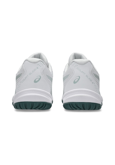 Asics Court Slide 4 Erkek Tenis Ayakkabısı Beyaz - Yeşil