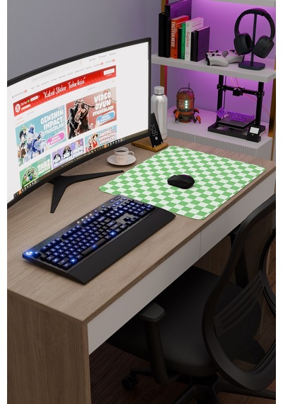 Dama Kaymaz Dikişli Kauçuk Oyuncu Mousepad V5 - 48x40 Xl Gaming Mouse Pad Fare Altlığı