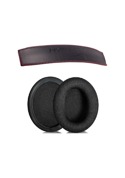 Schulzz Kingston Hyperx Cloud 2 Uyumlu Kumaş Kulaklık Pedi Ve Deri Kafa Bandı