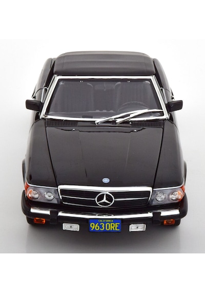 1:18 Norev 1979 Mercedes 450sl R107 Us-version American Gigolo Black Diecast Metal Minyatür Model Araba 25cm
