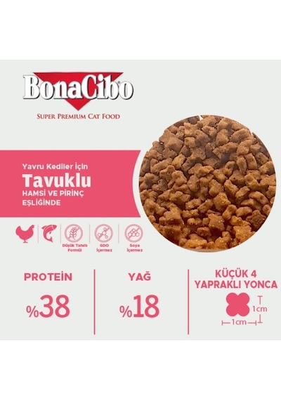 Kitten 5 Kg - Yavru, Hamile Ve Emziren Kediler İçin Tavuklu Mama