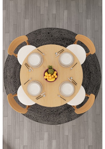 Modern Dolaplı 4 Kişilik Mutfak Yemek Masası Ve Sandalye %100 Mdf Mutfak Yemek Odası Masası Takımı Ymt04 Karına Modern Dolaplı 4 Kişilik Mutfak Yemek Masası Ve Sandalye %100 Mdf Mutfak Yemek Odası Masası Takımı Ymt04 Karına