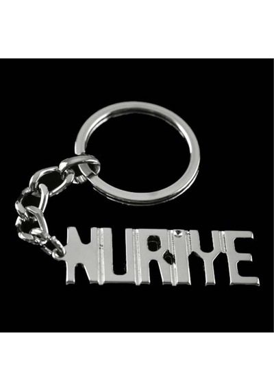 Nuriye - 555 - - Nazblsmm - İsimli Anahtarlık Çok Renkli