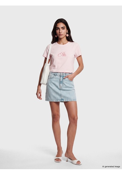 Lcw Vision İndigo Regular Fit Mini Jean Etek