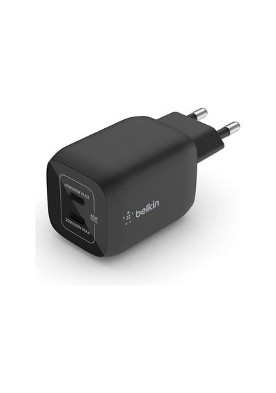 Belkin 65w Dual Usb Type C Duvar Şarj Cihazı, Gan Teknolojisi Ile