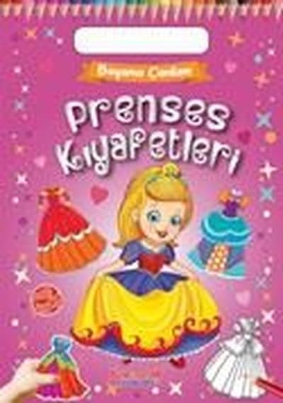 Prenses Kıyafetleri - Boyama Çantam - Renkli Çıkartmalı- Yumurcak Yayınları