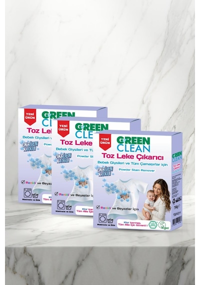Green Clean Toz Leke Çıkarıcı 750 G X 3 Adet
