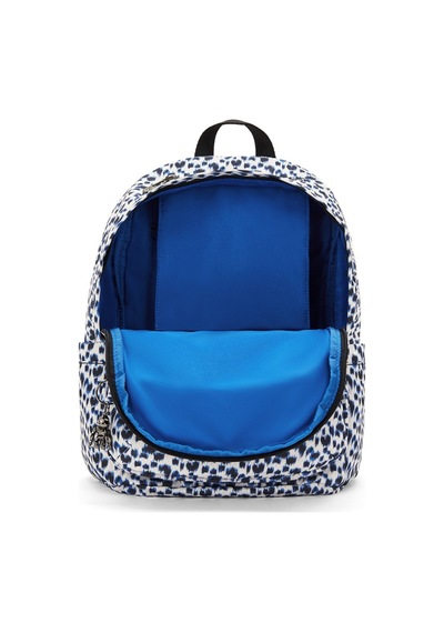 Kipling Kıplıng Delia Orta Boy Sırt Çantası Desenli Curıous Leopard Beyaz