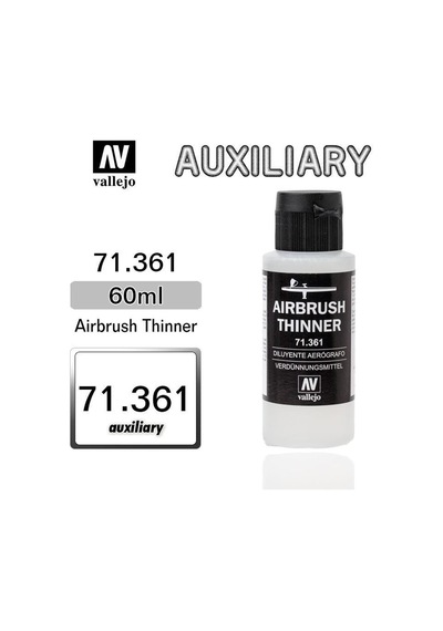 60 Ml. Airbrush Thinner, Vallejo 71361 Standart