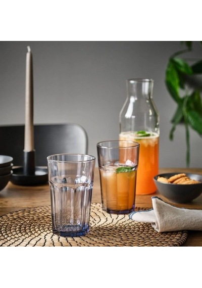 Ikea Pokal Meşrubat Bardağı 350 Ml Şeffaf Mor Şeffaf/mor