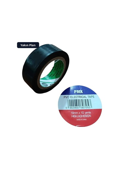 Trobus Elektrik İzole Bant Pvc Kablo Bandı 19 Mm X 10 Metre Siyah