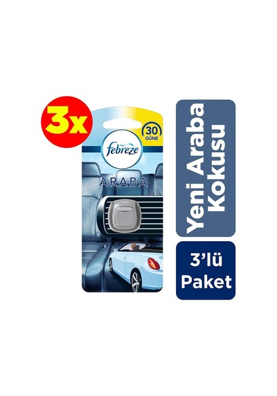 Hava Ferahlatıcı 3x2 Ml 6 Ml Yeni Araba Kokusu