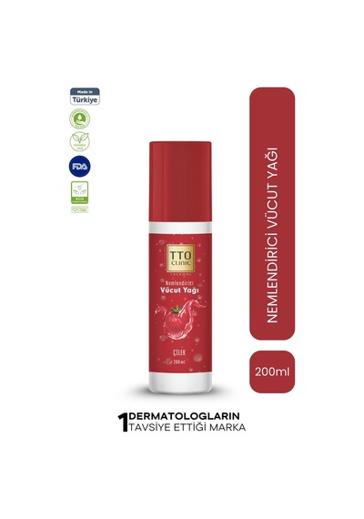 Tto Clinic Vücut Yağı Çilek Çay Ağacı Yağı Tea Tree Oıl 200 ML