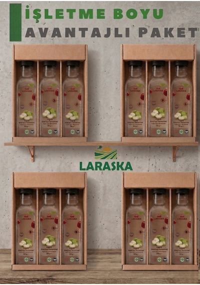 Organik Elma Suyu Konsanteresi 330g X 12 İşletme Boyu Avantajlı Paket