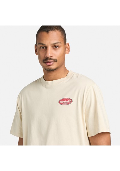 Timberland Gas Station Back Graphic Erkek Gri T-shirt Tb0a5mq42601 2800153