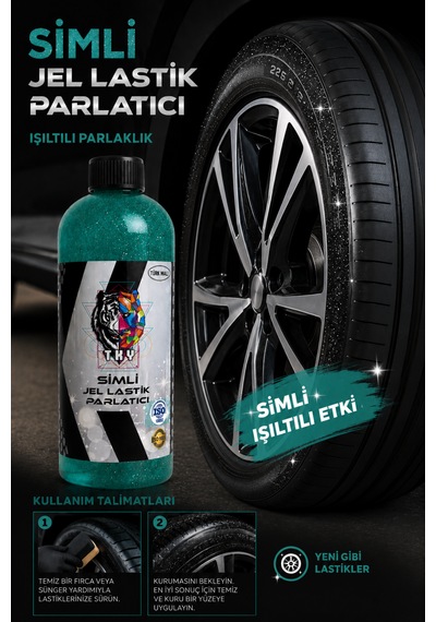 Simli Jel Lastik Parlatıcı