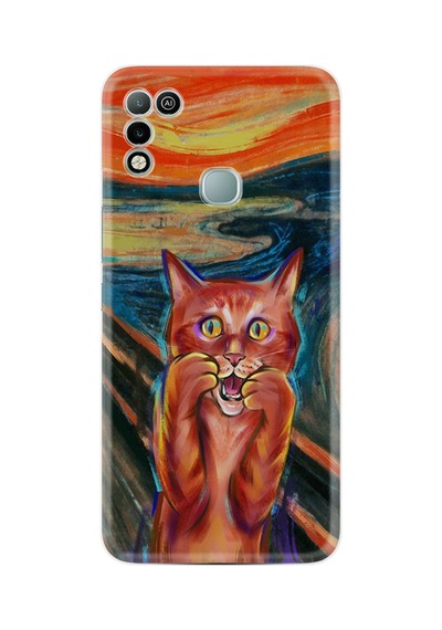 Infınıx Hot 11 Play Kılıf Silikon Desen Özel Seri Tablo Cat 1788