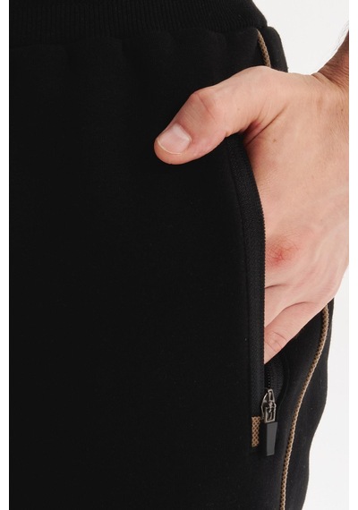 AR-MA Arma Erkek Örme 3 İplik Kumaş Dar Paça Eşofman Altı Regular Fit Lastikli Bel %70 Pamuk %30 Polyester K30174681602 Siyah