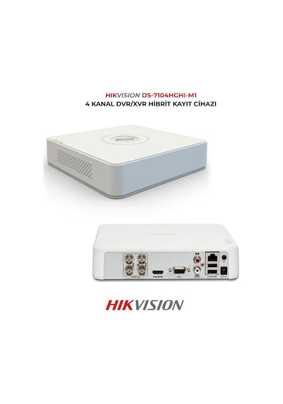 4 Kanal Dvr Ds-7104hghı-m1 H.265+ Güvenlik Kayıt Cihazı