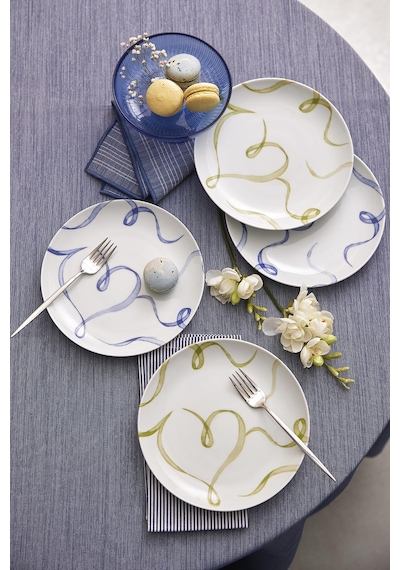 Kütahya Porselen Grazia 4 Parça 21 Cm Pasta Tabağı 447018
