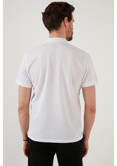 Buratti Regular Fit Pamuklu Düğmeli Erkek Polo Yaka T Shirt 5902326 Beyaz Buratti Regular Fit Pamuklu Düğmeli Erkek Polo Yaka T Shirt 5902326 Beyaz