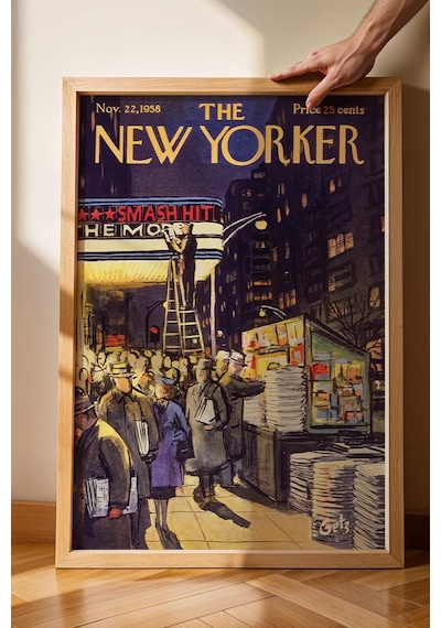 The New Yorker Çerçeveli Tablo November 22 1958