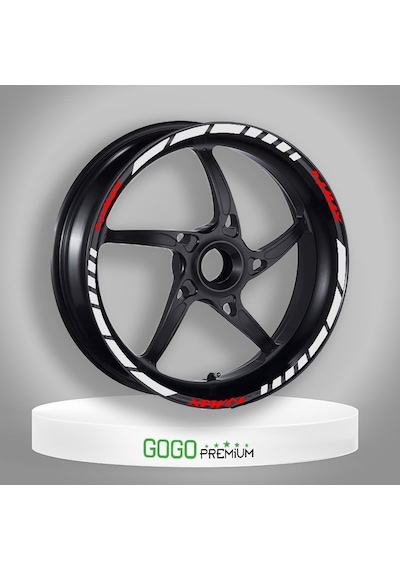 Reflektör Beyaz Iı Yamaha Nmax Uyumlu 1 Set Jant Şeridi