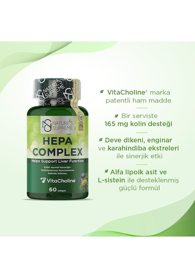Natures Supreme Hepa Complex 60 Kapsül Aromasız