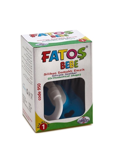 Fatoş Bebe Silikon Damaklı Emzik 0-6 Ay No:1 Mavi