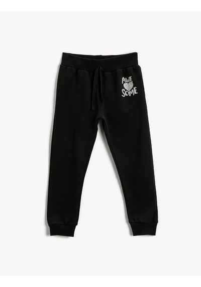 Koton Pamuklu Jogger Eşofman Altı Baskılı Beli Bağlamalı Siyah 2kkg47316ok 2kkg47316ok999 Siyah Koton Pamuklu Jogger Eşofman Altı Baskılı Beli Bağlamalı Siyah 2kkg47316ok 2kkg47316ok999 Siyah