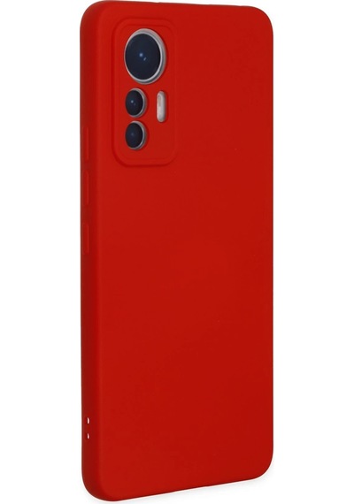 Uryport Xiaomi Mi 12 Lite Kılıf Nano İçi Kadife Silikon - Kırmızı