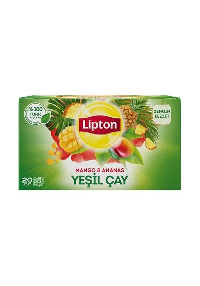 Lipton Mango Ananas Yeşil Çay 20'li 30 G - 7 Adet Tarı