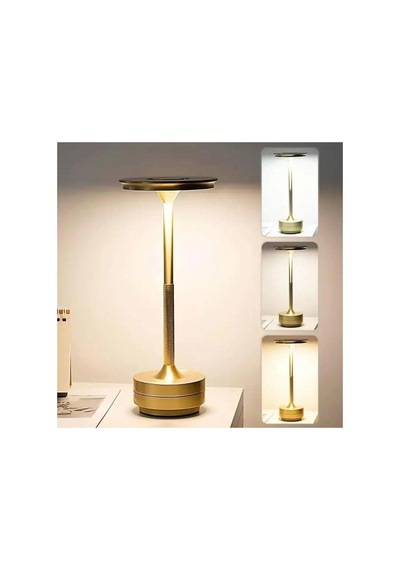 Nfsm Eskitme Gold Kasa Dokunmatik Şarjlı Masa Lambası 3 Renk Işık Modlu, Led Aydınlatmalı, Modern Çok Renkli Çok Renkli Nfsm Eskitme Gold Kasa Dokunmatik Şarjlı Masa Lambası 3 Renk Işık Modlu, Led Aydınlatmalı, Modern Çok Renkli Çok Renkli