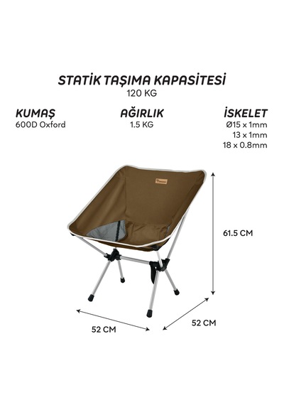 Freecamp Jett Katlanır Sandalye-kahverengi