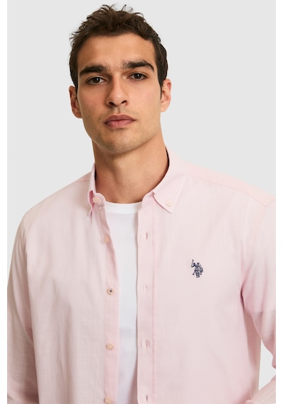 U.s. Polo Assn. Erkek Açık Pembe Gömlek Basic 50324660-vr078 Acık Pembe