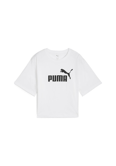 Puma 68497202 Ess Cropped No. 1 Logo Tee Kadın Spor Tişört Beyaz