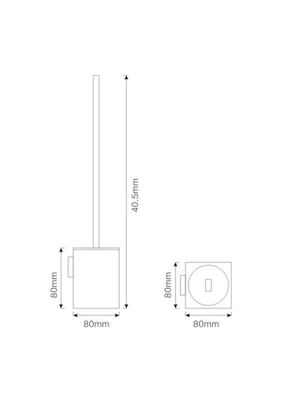 Fc-60104 Krom Tuvalet Fırçası Renkli