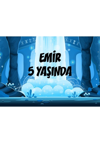 Orman Temalı Doğum Günü Afişi - 70x100 Cm
